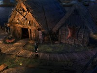 Suite à un orage, Thorgal se réfugie dans un petit village, point de départ de votre aventure.