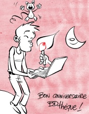 Cliquez pour voir un dessin de Domas réalisé spécialement à l’occasion des 10 ans de bdtheque !