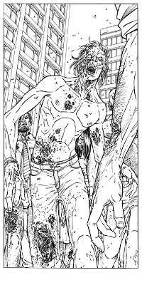 Dessin de l'ex-libris proposé avec le T1 de Zombies