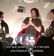 Miceal avec Charles Adlard, dessinateur de Walking Dead