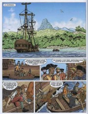 Cliquer pour voir une planche de L'Ile au trésor