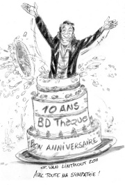 Cliquez pour voir un dessin de Georges Van Linthout réalisé spécialement à l’occasion des 10 ans de bdtheque !