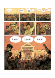 Une planche de la série Le Procès des affamés