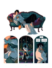 Une planche de la série Minuit passé