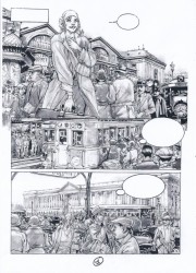 Une planche du roman graphique pour Parigramme, avec Gilles Schlesser