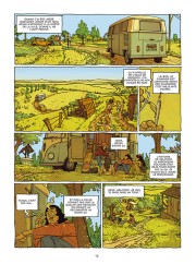 Une planche de La Drôle de vie de Bibow Bradley