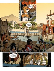 Une planche de la série Le Serpent et la Lance