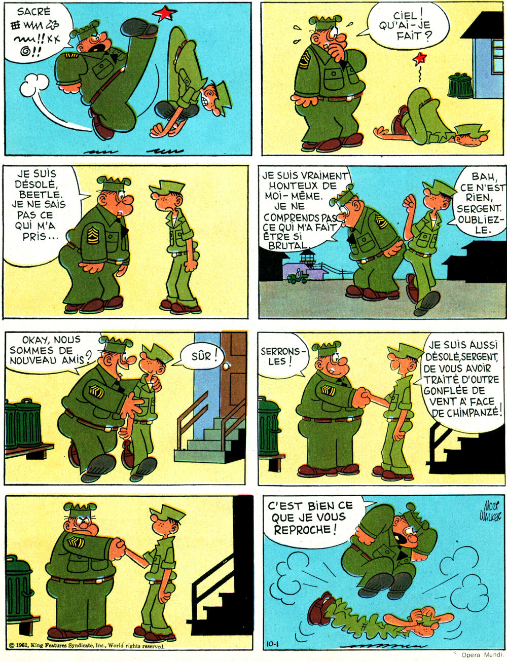 Beetle Bailey, le comique troupier à la sauce américaine 119776-planche-bd-beetle-bailey